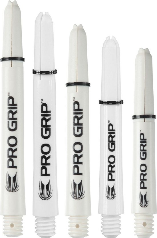 Target Pro Grip Dartshafts - Wit - Short - (1 Set) van Target