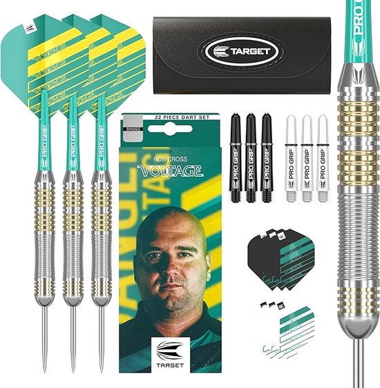 Target Rob Cross Brass Set 22 Pieces - Dartpijlen - Darts van Target