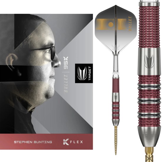 Target Stephen Bunting 95K 95% Swiss Point steeltip dartpijlen - 23 gram van Target
