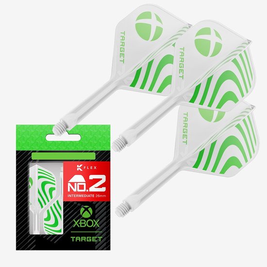 Target Xbox K-Flex NO2 - Dart Flights van Merkloos