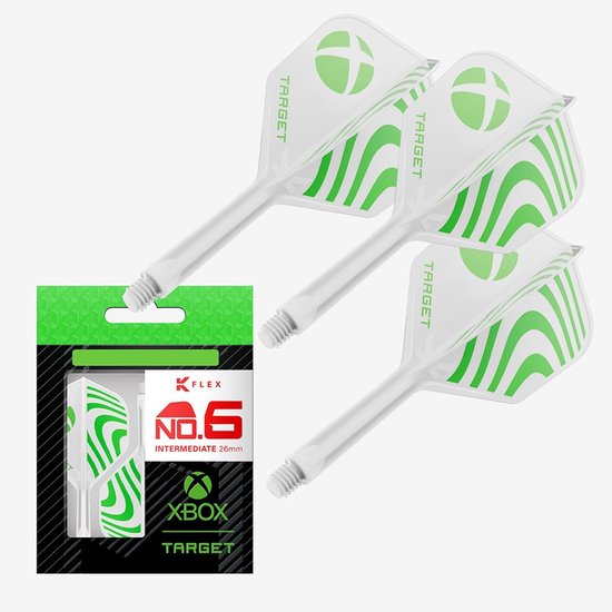 Target Xbox K-Flex NO6 - Dart Flights van Merkloos