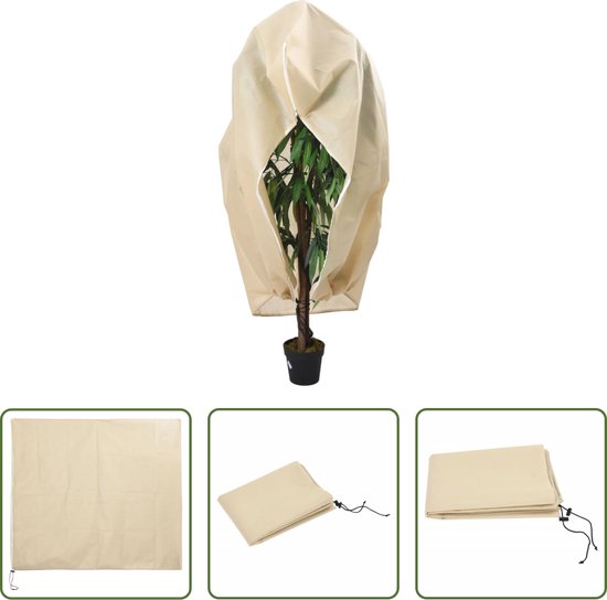 The Living Store Plantenhoes Vlies - 3.93 x 3.5 m - bescherming tegen vorst en barre weersomstandigheden van The Living Store