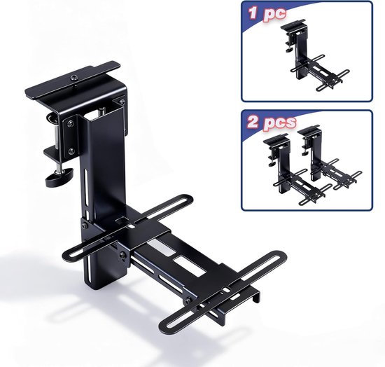 Thijox - 2 Stuks HOTAS Bureauhouder, Desk Mount voor Flight Sim Joystick, Flight Stick, Throttle en HOTAS-systemen in Staal, 28x26,8x21 cm
