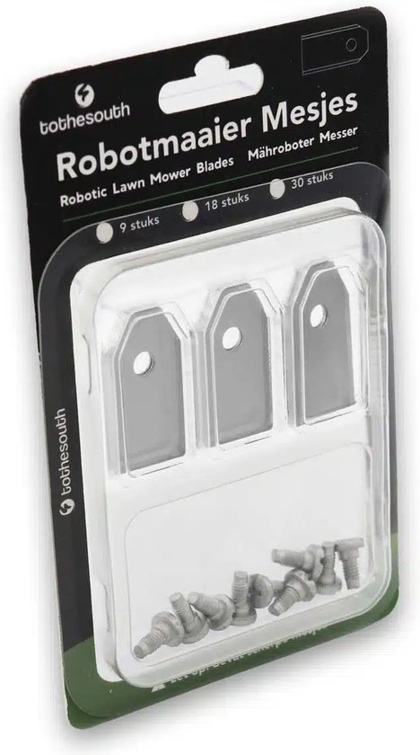 To the South® Robotmaaier Mesjes staal geschikt voor Husqvarna Automower 310 Mark II - 9 stuks van To the South