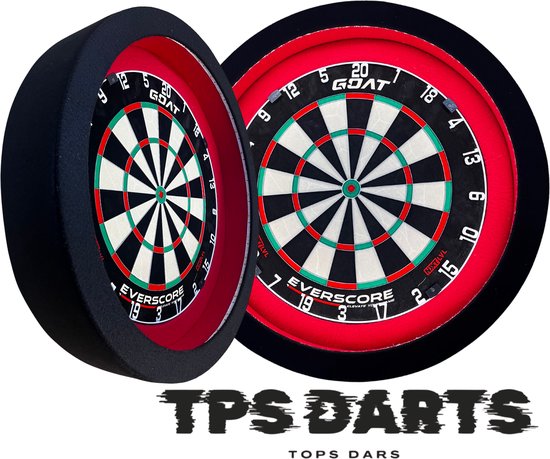 Tps Dartbord verlichting - Premium Duo Coler Rood Zwart - dartbord surroundring -dartbord verlichting - dartbord -Led Dartbord verlichting - Led surround dartbord verlichting- dartbord van Tps