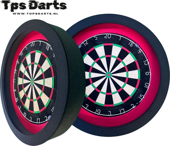 Tps Dartbord verlichting - Pure Red-Black - Led Dartbord verlichting - Led surround dartbord verlichting- dartbord van Merkloos
