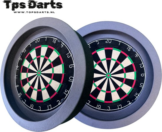 Tps Dartbord verlichting - Pure Zilver Grijs - Led Dartbord verlichting - Led surround dartbord verlichting- dartbord van Merkloos
