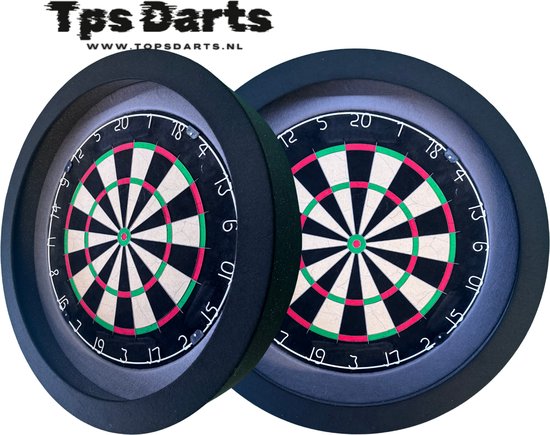 Tps Dartbord verlichting - Pure zilver grijs-zwart - Led Dartbord verlichting - Led surround dartbord verlichting- dartbord - dartbord verlichting