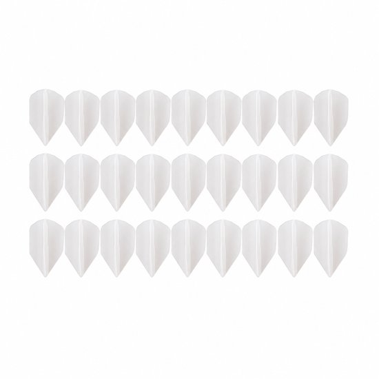Transparant wit dart flights k flex flights set unisex 27 stuks geïntegreerde shaft flight wings 2BA standaard vorm kunststof POM van NUVEX