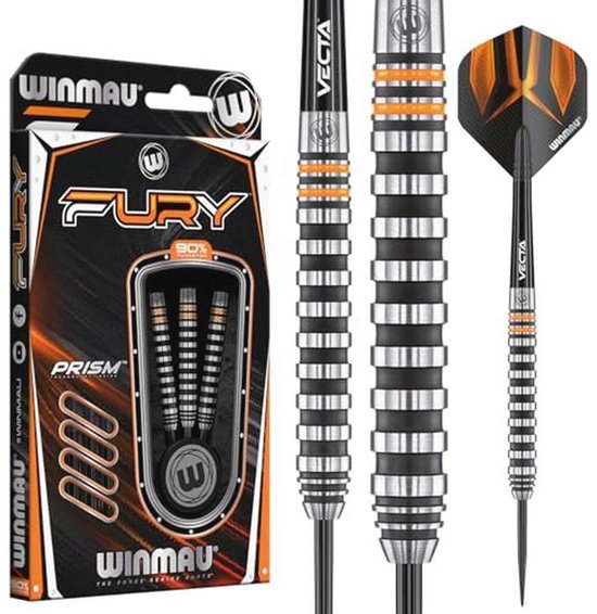 Tungsten Dartpijlen 22-28 Gram met Prisma Flights en Vectaschachten van Merkloos