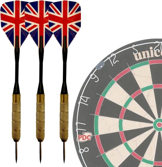UKdarts - 3 Stevige Complete Dartpijlen - Darts Accessoires - Dartset - Dartpijlen - Darts Pijlen - Darts Flights - Darten - PROFESSIONEEL - 3 Pijlen van Merkloos