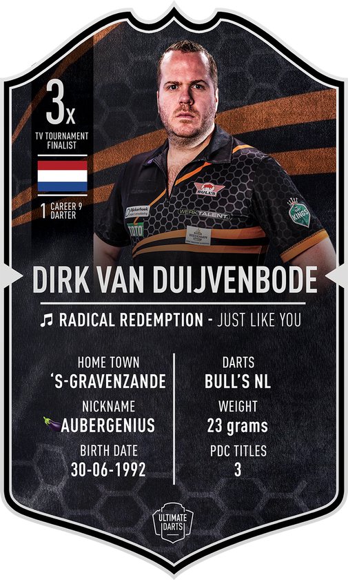 Ultimate Darts Card Dirk van Duijvenbode - Medium van Ultimate