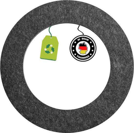 Ultimo Surround Catchring van gerecyclede vezels voor alle dartborden - robuust en optimaal - grijs - wandbescherming met lange levensduur van Ultrasport