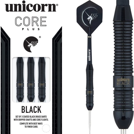 Unicorn Core Plus Black Brass - Dartpijlen van Unicorn