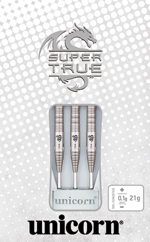 Unicorn Dartpijlen Super True Steeltip 90% Gewicht 21 Gram van Merkloos