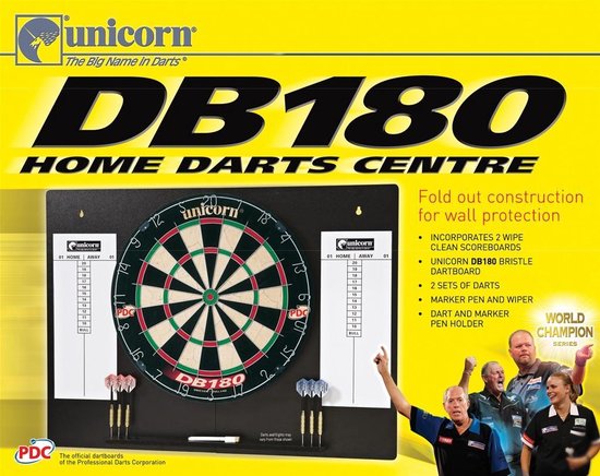Unicorn DB180 Complete Home Darts Centre - complete set van Unicorn