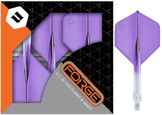 Unicorn Forge Two Tone Clear Purple long