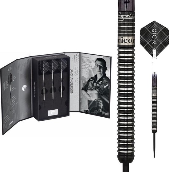 Unicorn Gary Anderson Noir 90% - Dartpijlen - 21 Gram van Unicorn