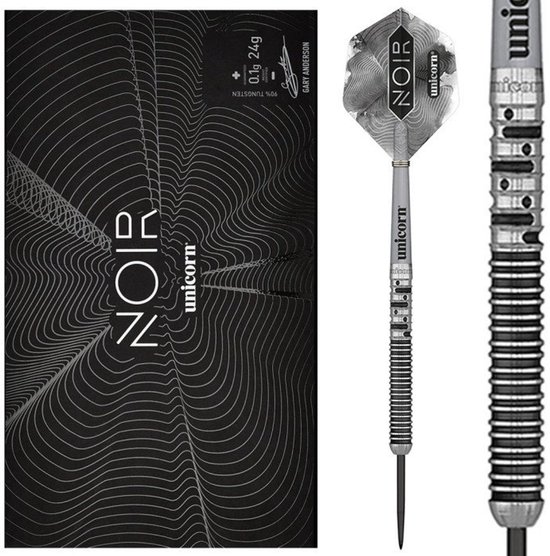 Unicorn Gary Anderson Noir Phase 5 90% - Dartpijlen 24 Gram van Unicorn