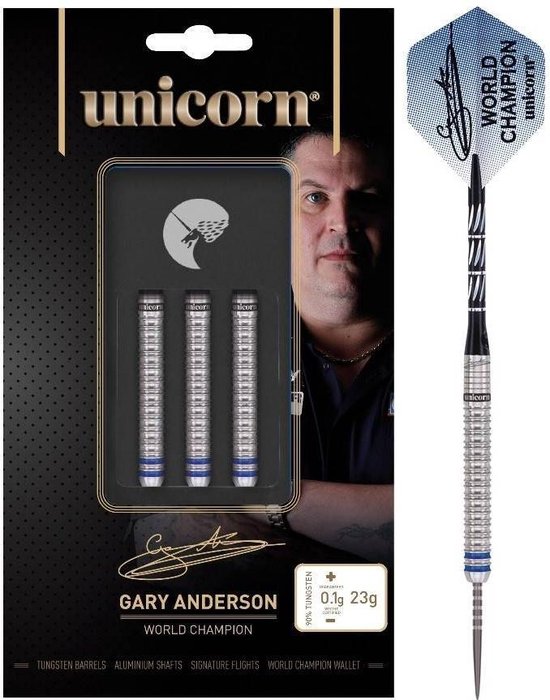 Unicorn Gary Anderson W.C. Phase 3 90% - Dartpijlen - 23 Gram van Unicorn