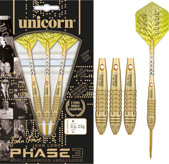 Unicorn John Lowe Phase 3 90% - Dartpijlen van Unicorn