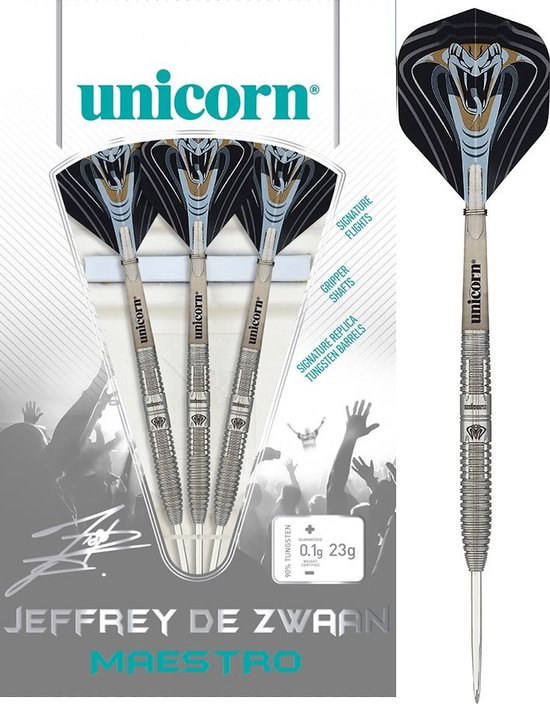 Unicorn Maestro Jeffrey de Zwaan 90% - Dartpijlen - 25 Gram van Unicorn