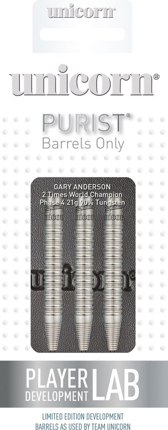 Unicorn Purist Gary Anderson W.C. Phase 4 90% - Dartpijlen van Merkloos