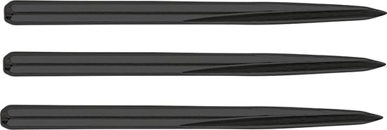 Unicorn Steel Dart Points Volute Black 36 mm van Merkloos