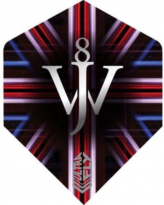 Unicorn - UltraFly - James Wade - 100 Micron - Big Wing Black - Dart Flights van Unicorn