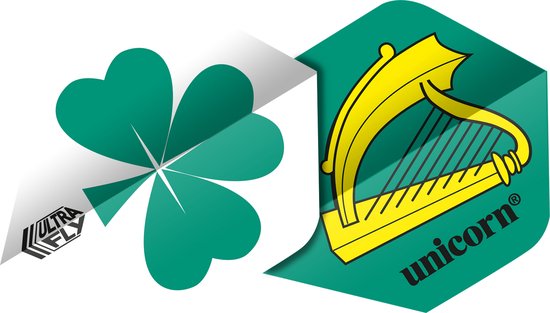 Unicorn Ultrafly Shamrock PLUS - Dart Flights van Merkloos