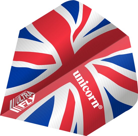 Unicorn Ultrafly Union Jack Wave Big Wing - Dart Flights van Unicorn