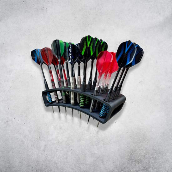 Universeel Dart Wandhouder – Darts Houder – Geschikt voor 21 Darts – Inclusief Schroeven & Plugs van Merkloos