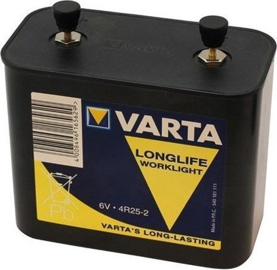 Varta 6V Longlife Blokbatterij 4R25-2 - 19000 mAh van Varta