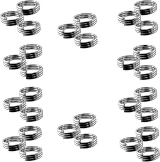 Veerringetjes voor shafts Zilver - 10 Sets (30 stuks) Darts Set - Cadeau van Shot Darts