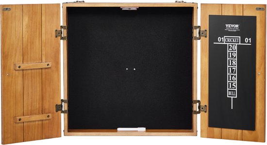 VEVOR massief houten dartbordkast Dartbordkast van officieel formaat van Merkloos
