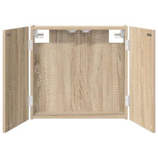vidaXL - Dartbord - Kabinet - Sonoma - Eiken - 56 - x - 12 - x - 53,5 - cm - Bewerkt - hout