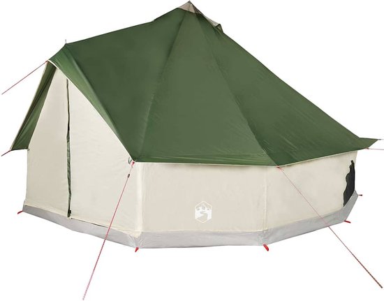 vidaXL - Tipitent - voor - gezin - 12-persoons - waterdicht - groen van vidaXL