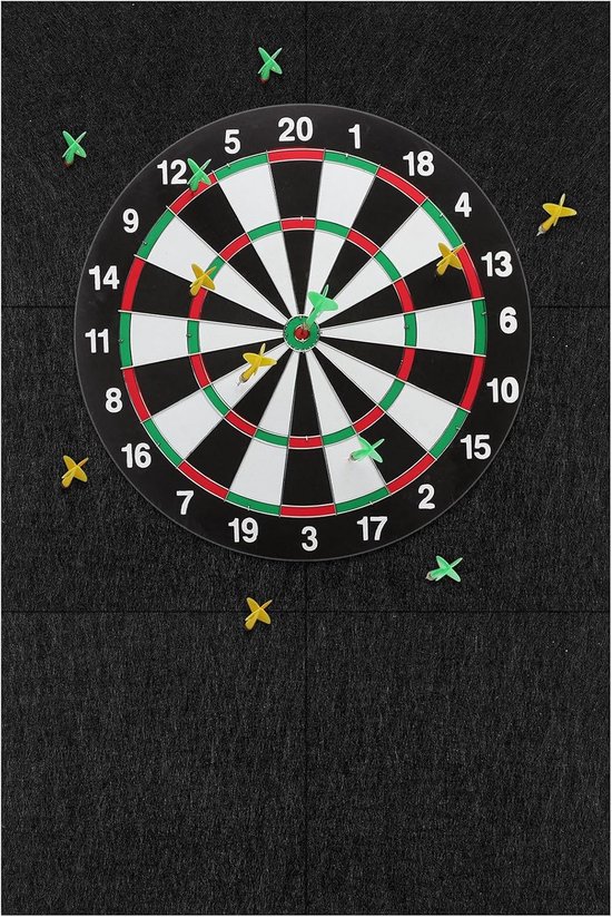 Vilt Dartbord Muurbescherming Zelfklevend Groot Formaat - Bescherming Tegen Gemiste Darts van Protosocker