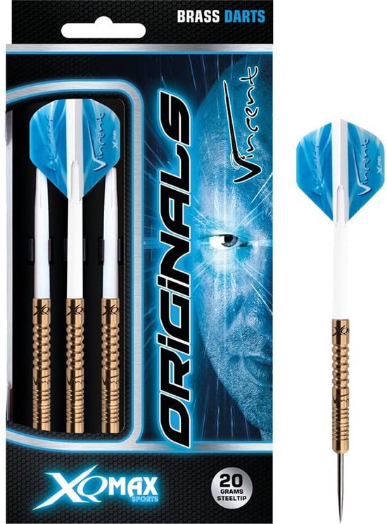 Vincent van der Voort Originals - steeltip dartpijlen - 20 gram - 100% brass van Merkloos