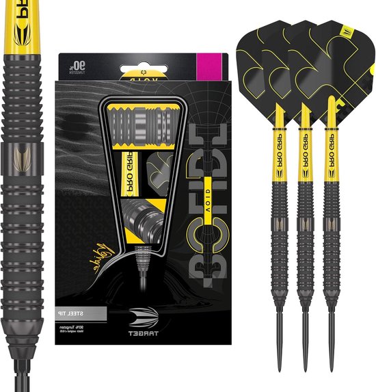 Void 02 22G 90% Tungsten Swiss Point Steel Tip Dartpijlen Set - High Quality Materials - Premium Design van Target