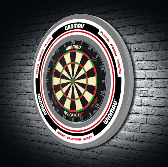Winmau Advance White Red Dart Surround van Merkloos