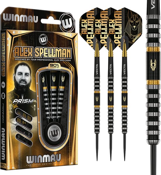 Winmau Alex Spellman 90% - Dartpijlen 22 Gram van Merkloos