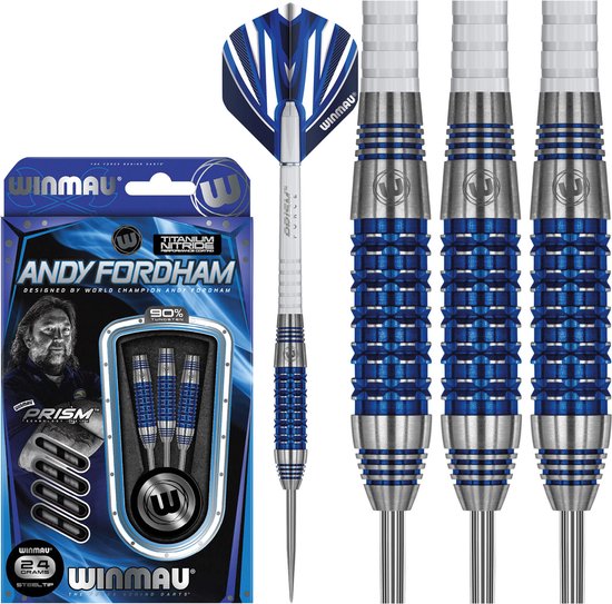 WINMAU - Andy Fordham S.E: Steeltip Tungsten Dartpijlen Professioneel - 24g van Winmau