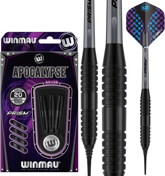 Winmau Apocalypse 3 Brass - Soft Tip Darts van Winmau