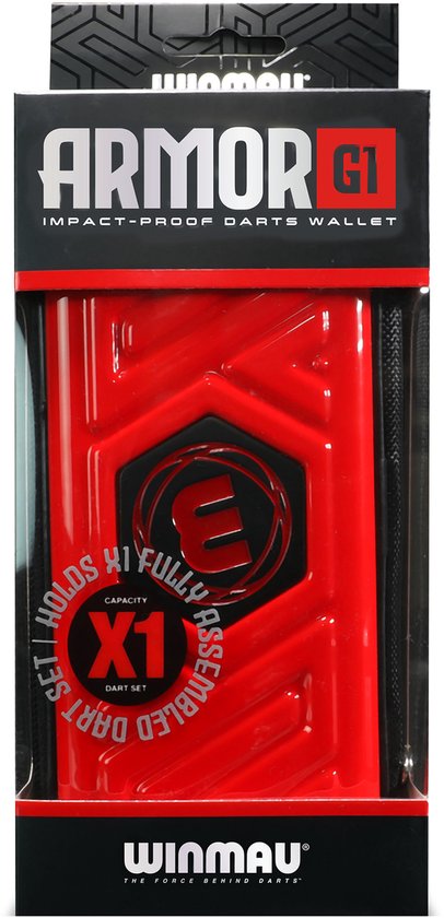 Winmau Armor G1 Red Dart Case van Winmau