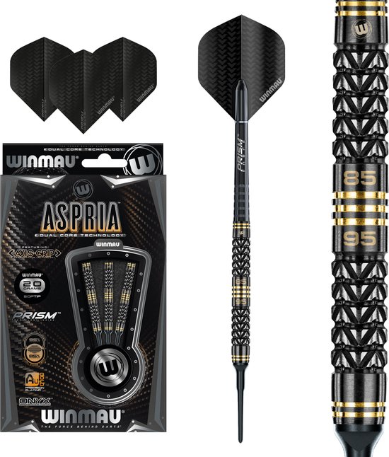Winmau Aspria 95%/85% Soft Tip - Dartpijlen - 18 Gram van Winmau