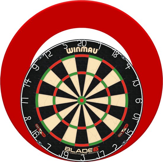 Winmau Blade 6 + Surround - Dartset - Rood van Winmau