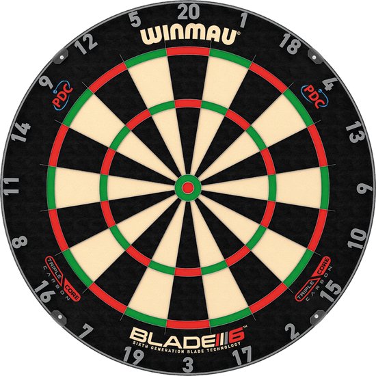 WINMAU - Blade 6 Triple Core Dartbord van Winmau