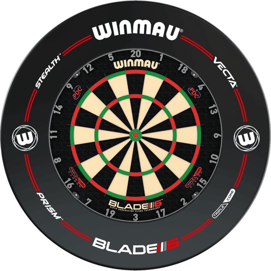 Winmau Blade 6 Triple Core + Winmau Pro Line Surround - Dartset van Winmau