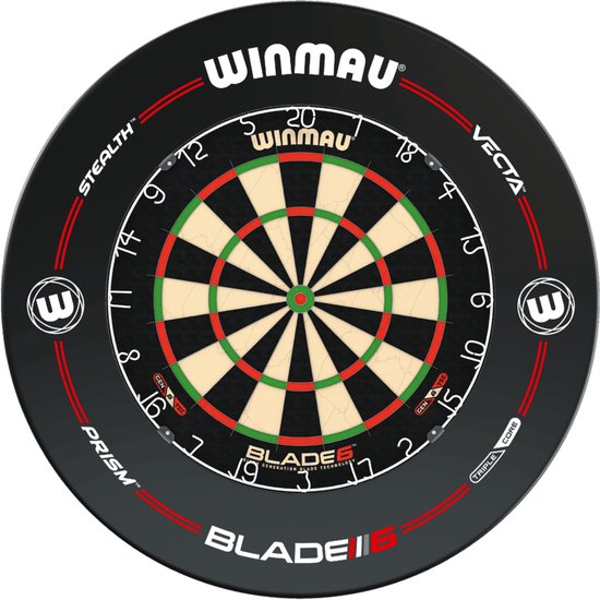 Winmau Blade 6 + Winmau Pro Line Surround - Dartset van Winmau